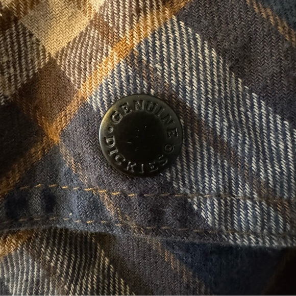 Dickies Men's Reversible Quilted Dark Blue /Plaid Jacket men's XXL - Picture 5 of 8